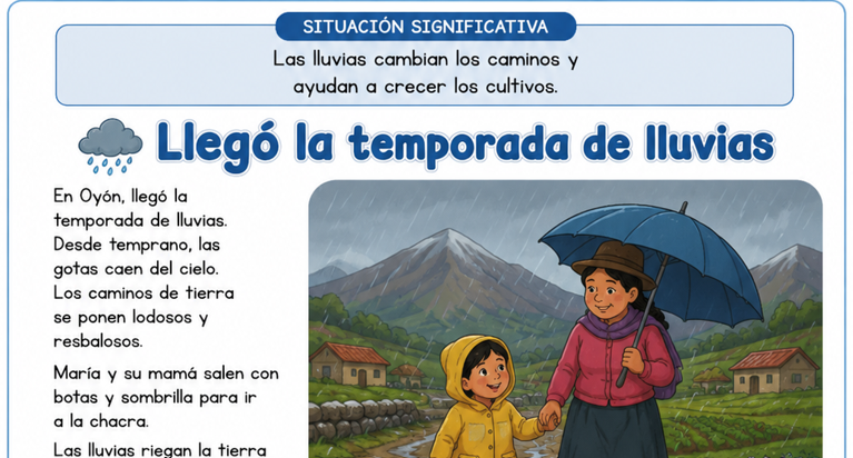 Llegó la temporada de lluvias